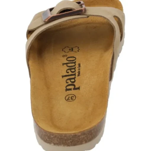 Palado Tinos Premium Leather, Pantoletten, Damen, Beige
