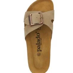 Palado Tinos Premium Leather, Pantoletten, Damen, Beige