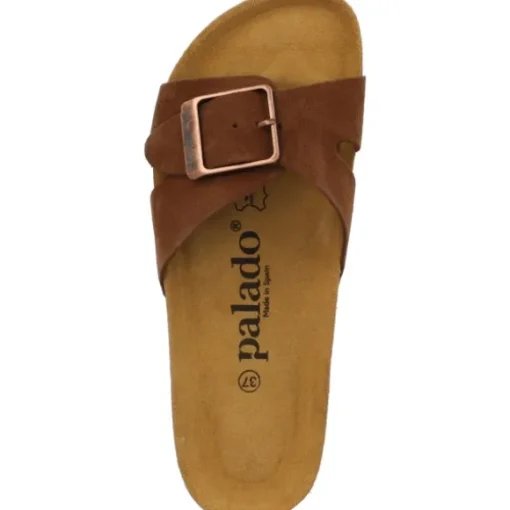 Palado Tinos Premium Leather, Pantoletten, Damen, Braun