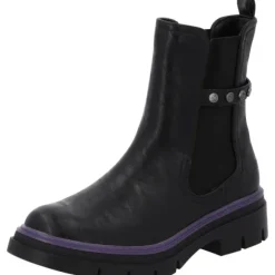 Palado Trinda by Sila Sahin, Chelsea Boots, Damen, Schwarz/Lila