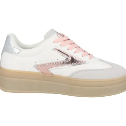 Palado Valcis, Sneakers Low, Damen, Weiß/Rose