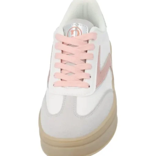 Palado Valcis, Sneakers Low, Damen, Weiß/Rose