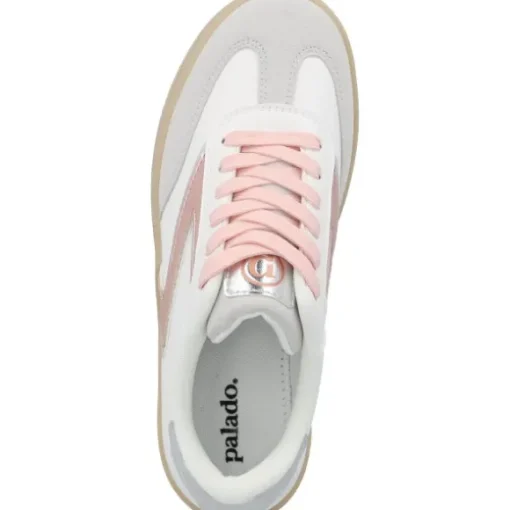 Palado Valcis, Sneakers Low, Damen, Weiß/Rose