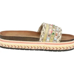 Palado Vaphine by Sila Sahin, Plateau-Pantoletten, Damen, Gold