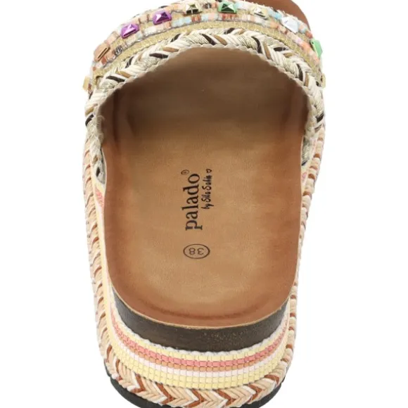 Palado Vaphine by Sila Sahin, Plateau-Pantoletten, Damen, Gold