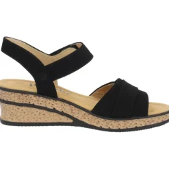 Palado Vemlu, Keilsandaletten, Damen, Schwarz