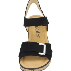 Palado Vemlu, Keilsandaletten, Damen, Schwarz