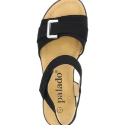 Palado Vemlu, Keilsandaletten, Damen, Schwarz
