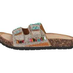 Palado Viha by Sila Sahin, Plateau-Pantoletten, Damen, Camel