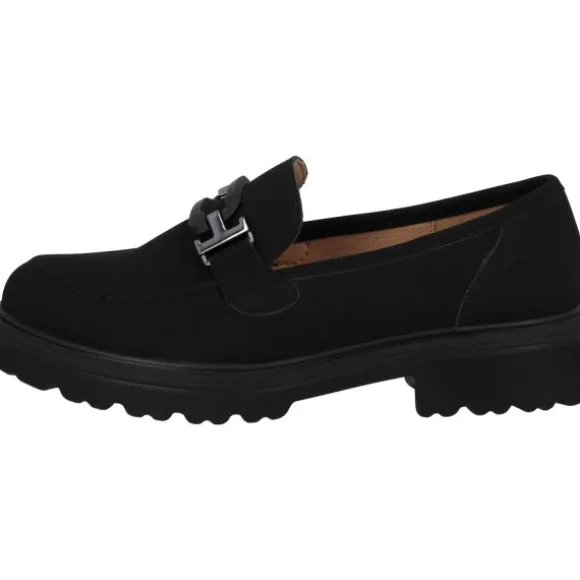Palado Xesta, Loafers, Damen, Schwarz Samt