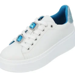 Palado Yellar by Sila Sahin, Sneakers Low, Damen, Weiß/Blau