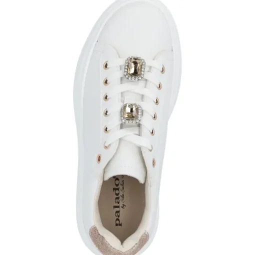 Palado Yellar by Sila Sahin, Sneakers Low, Damen, Weiß/Gold