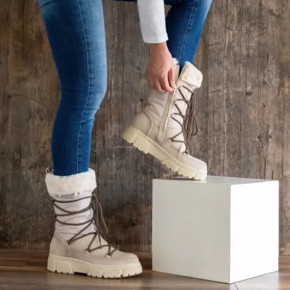 Palado Yeronisos, Winterstiefel, Damen, Beige