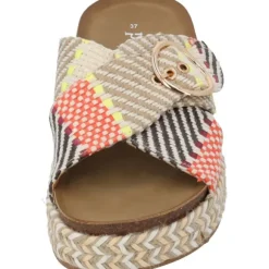 Palado Zurlo by Sila Sahin, Plateau-Pantoletten, Damen, Beige