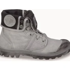 Palladium 92478, Schnürstiefel, Damen, Grau (Vapor/Metal)