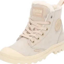 Palladium 95982, Schnürstiefeletten, Damen, Beige/Sand