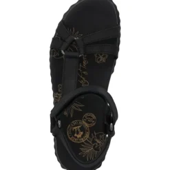 Panama Jack Caribel Basics B, Keilsandaletten, Damen, negro black