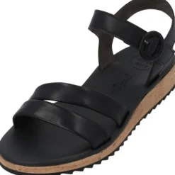 Paul Green 6112, Keilsandaletten, Damen, Schwarz