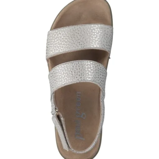 Paul Green 6159, Keilsandaletten, Damen, palegold