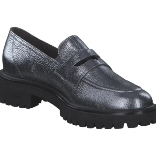 Paul Green 1120-016, Mokassins, Damen, piombo/black
