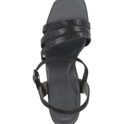 Paul Green 6058, Plateau-Sandaletten, Damen, black