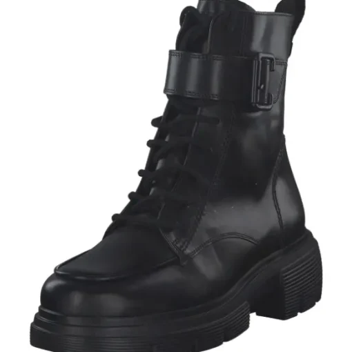 Paul Green 9879, Schnürstiefeletten, Damen, Schwarz