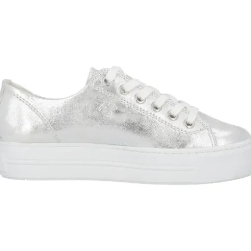 Paul Green 4790, Sneakers Low, Damen, weiß silber metallic