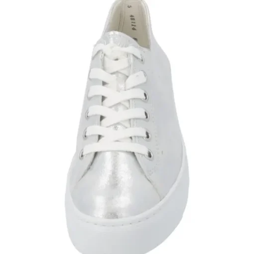 Paul Green 4790, Sneakers Low, Damen, weiß silber metallic