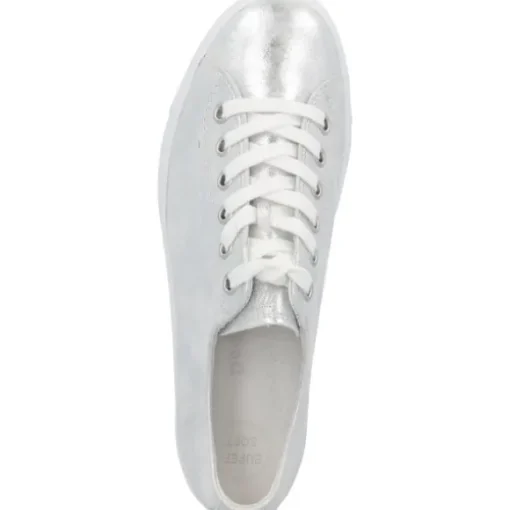 Paul Green 4790, Sneakers Low, Damen, weiß silber metallic