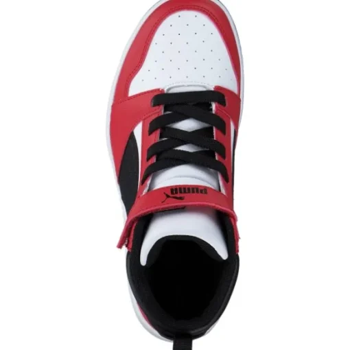 Puma 393832/003 Rebound V6 Mid AC+PS, Stiefel, Kinder, puma white-puma black-for all