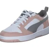 Puma 392328/020 Rebound v6, Schnürschuhe, Damen, ROSE QUARTZ-PUMA WHITE-STORMY