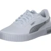 Puma Carina 2.0 Space Metallics 389387, Schnürschuhe, Damen, white/matte silver