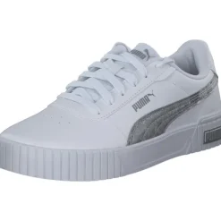 Puma Carina 2.0 Space Metallics 389387, Schnürschuhe, Damen, white/matte silver