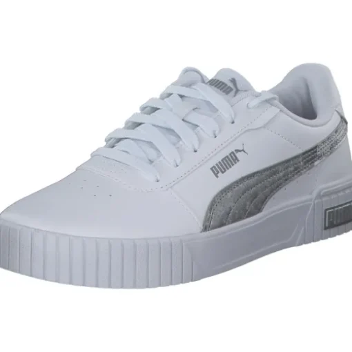 Puma Carina 2.0 Space Metallics 389387, Schnürschuhe, Damen, white/matte silver