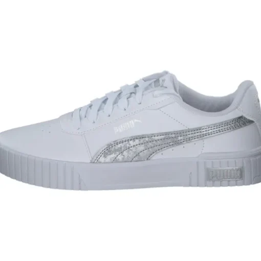 Puma Carina 2.0 Space Metallics 389387, Schnürschuhe, Damen, white/matte silver