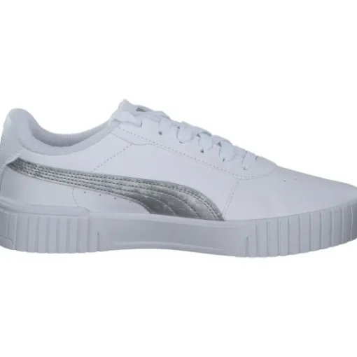 Puma Carina 2.0 Space Metallics 389387, Schnürschuhe, Damen, white/matte silver