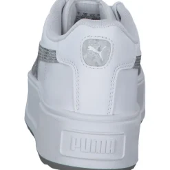 Puma Karmen Space Metallics 389396, Schnürschuhe, Damen, white/matte silver