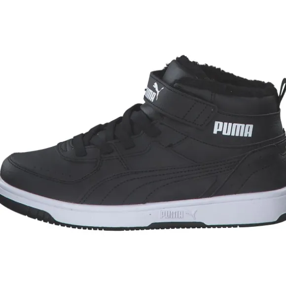 Puma Rebound Joy Fur PS 375479, Sneakers Low, Kinder, PUMA Black-PUMA White