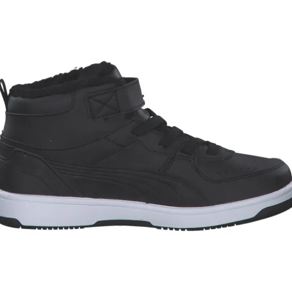 Puma Rebound Joy Fur PS 375479, Sneakers Low, Kinder, PUMA Black-PUMA White