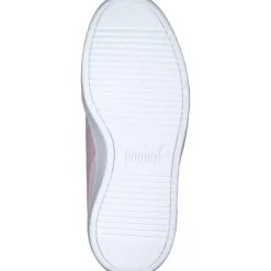 Puma Rickie AC PS 385836 W, Sneakers Low, Kinder, puma white-pearl pink-vivid vi