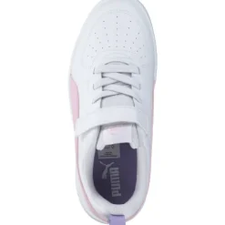 Puma Rickie AC PS 385836 W, Sneakers Low, Kinder, puma white-pearl pink-vivid vi