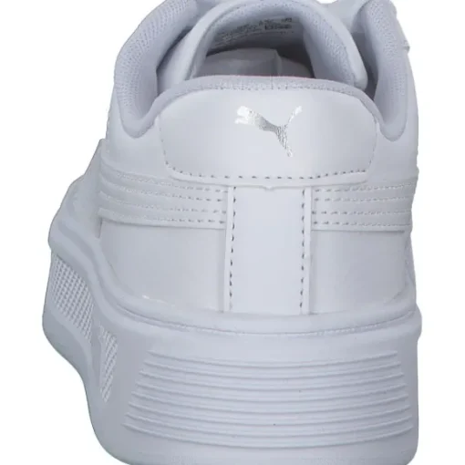 Puma Smash Platform v3 390758, Schnürschuhe, Herren, WHITE/SILVER