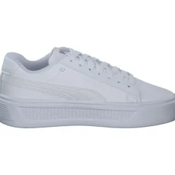 Puma Smash Platform v3 390758, Schnürschuhe, Herren, WHITE/SILVER