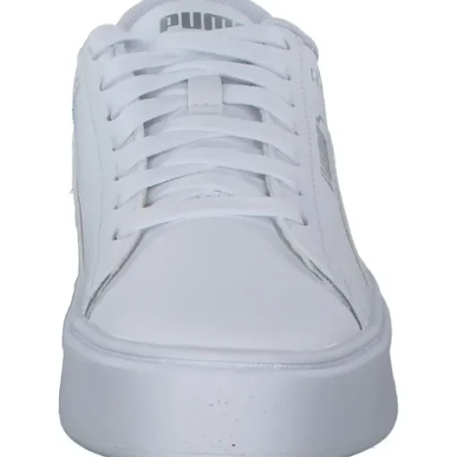 Puma Smash Platform v3 390758, Schnürschuhe, Herren, WHITE/SILVER