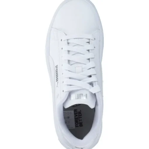Puma Smash Platform v3 390758, Schnürschuhe, Herren, WHITE/SILVER