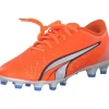 Puma Ultra Play FG/AG 107224, Sportschuhe, Herren, Ultra Orange-PUMA White-Black