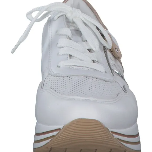 Remonte D1318, Schnürschuhe, Damen, weiss/argento/rosegold/weiss