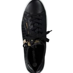 Remonte D0916, Schnürschuhe, Damen, schwarz/schwarz/black