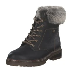 Remonte D0B74, Schnürstiefel, Damen, schwarz/murmel/schwarz