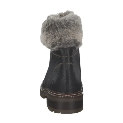 Remonte D0B74, Schnürstiefel, Damen, schwarz/murmel/schwarz